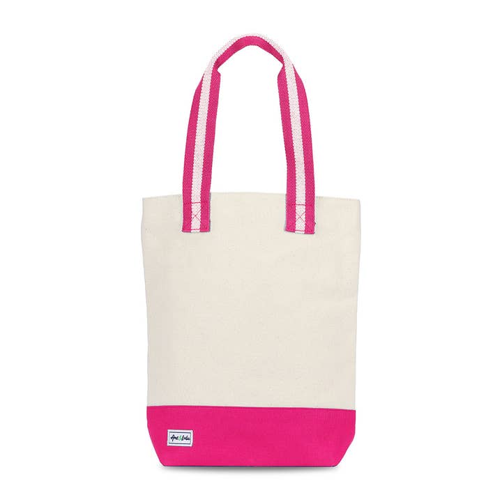 Pomegranate Hamptons Wine Tote for wholesale on Faire