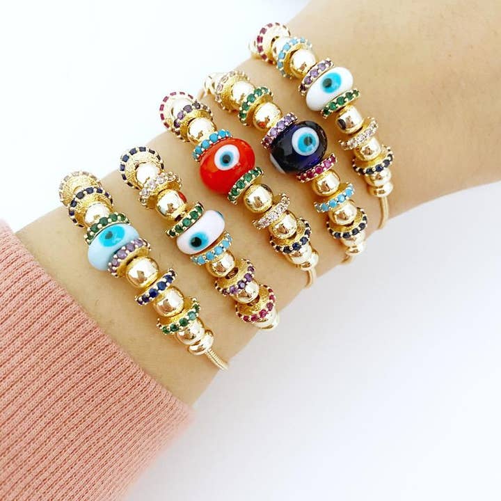 Evileyefavor - Wholesale Charm/Dangle Bracelet - Evil Eye Bracelet, Authentic Pandora Bracelet, Glass Evil Eye Charm, Pandora Charm6