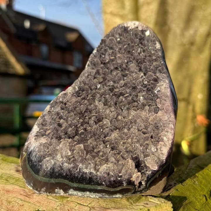 Meditation ametyst 1620g kaldet Francesca dyb lilla geode for engroshandel hos Elf Kendal Hippies