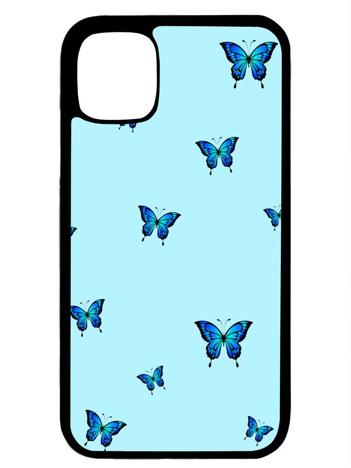 Étui pour téléphone Baby Blue Butterflies pour la vente par Tayson Trends
