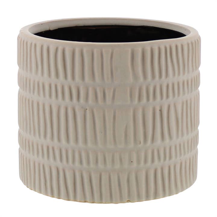 Moto Cachepot, Ceramic - Lrg - Matte White for wholesale by HomArt