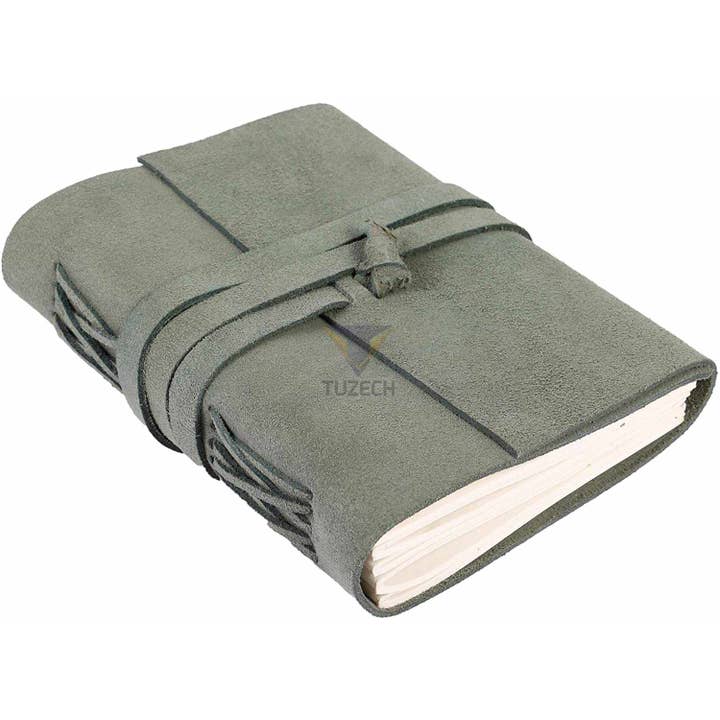 Tuzech Leather - Wholesale Journal/Diary - Tuzech Leather Journal Writing Notebook Antique Handmade Leather Bound Daily Notepad for Men/Women Unlined Paper for Art Sketchbook Travel Diary to Write in 7 Inches12