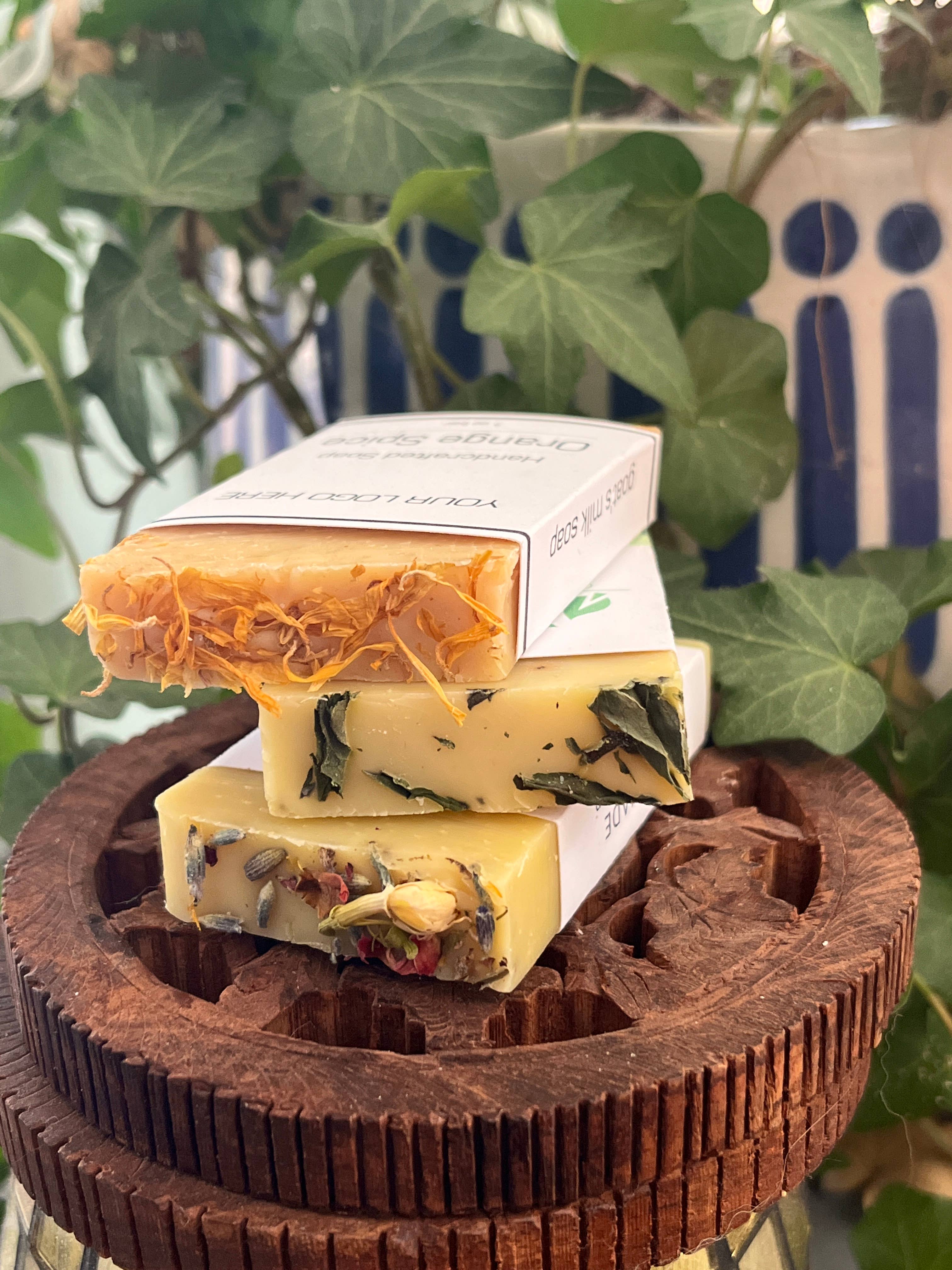 Old Factory Soap + Parousia Perfumes - Wholesale Bar Soap - Private Label Goats Milk Soap Style 2 - 1 oz SAMPLE SIZE4