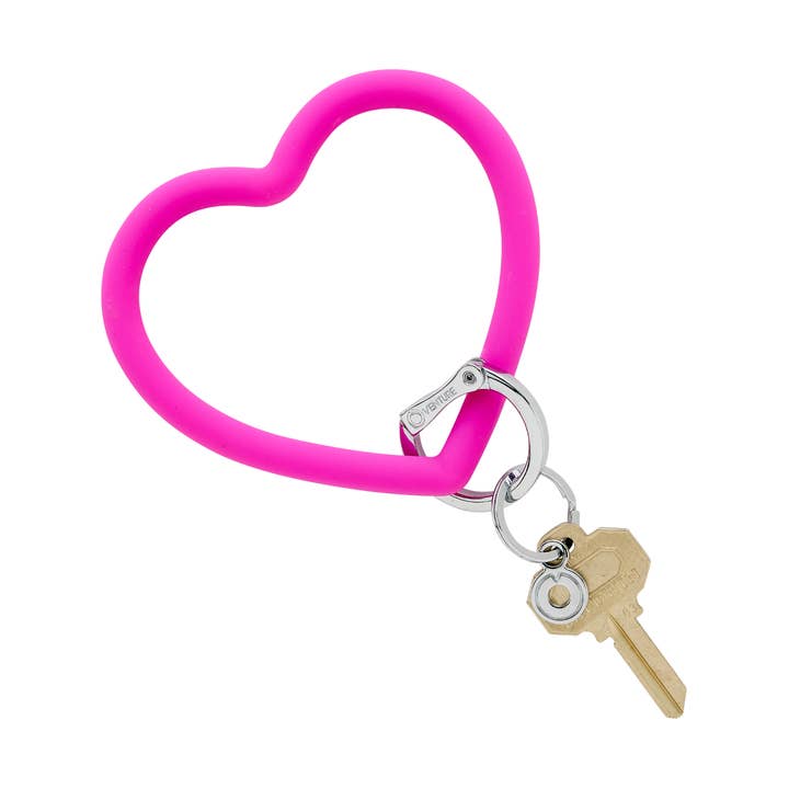 Oventure - Wholesale Keychain - Women's - Silicone Heart Keychain - Orchid Pink0