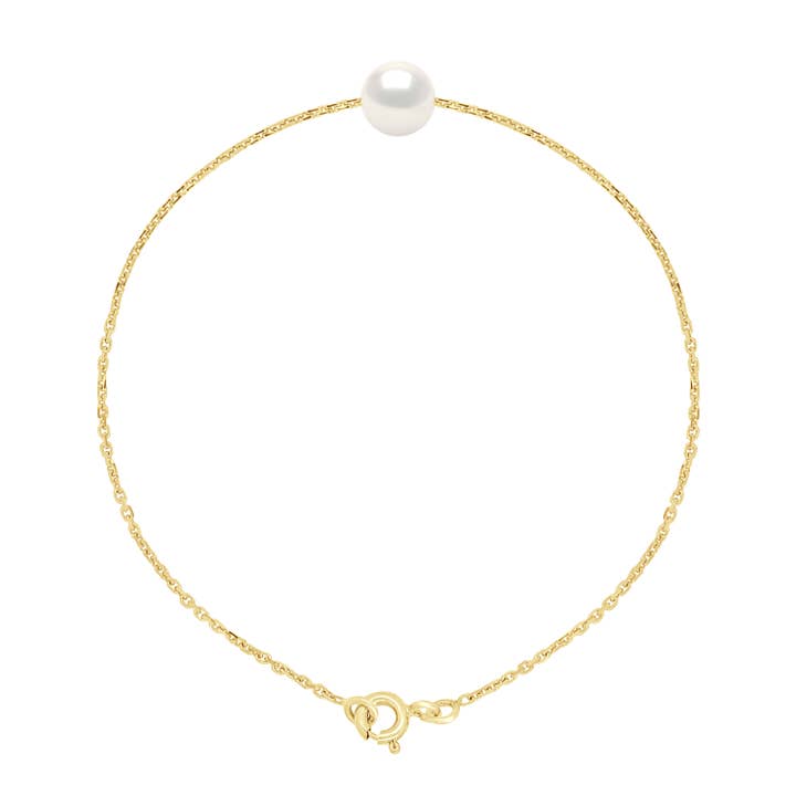 Pulsera de oro blanco: una auténtica perla cultural para venta al por mayor de Mitzuko