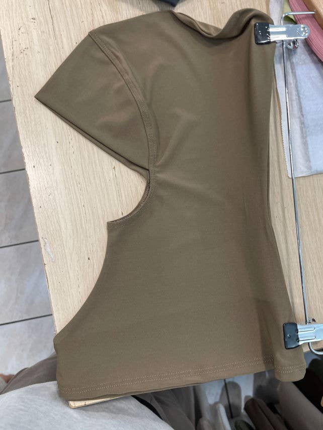 Aawoe Abaya – wholesale Hijab - Dam – Elegant hijabmössa med kaffekant - 22888