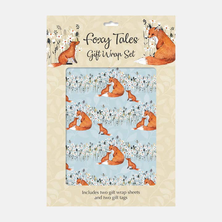 Gift Wrap Set - Foxy Tales for wholesale by The Gifted Stationery Company
