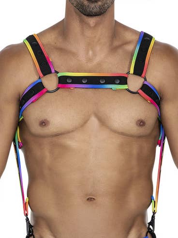 NEO HARNESS Neon Multi Color - H4RNESS - C4M for engroshandel hos CUT4MEN