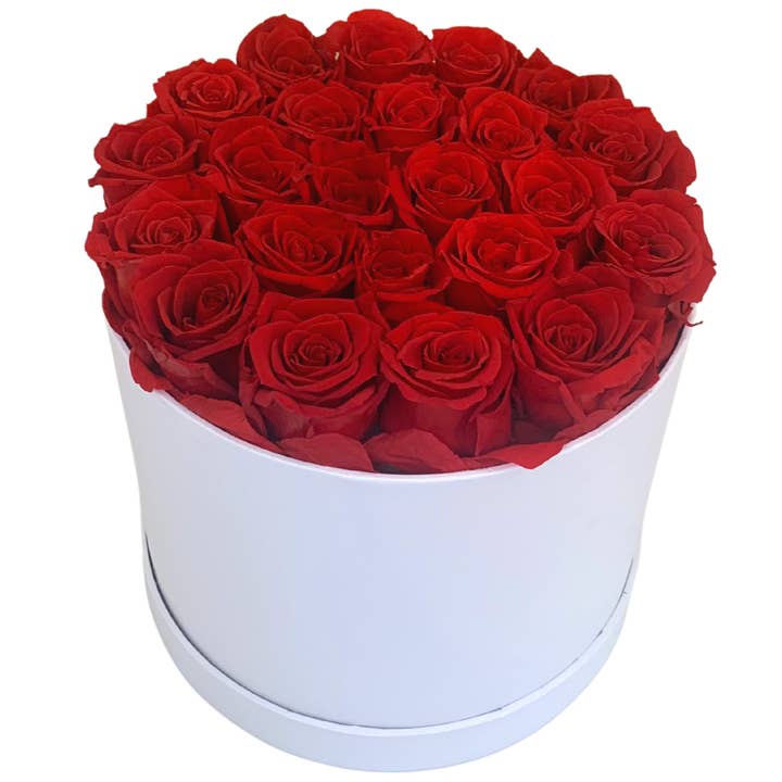 verona home and gift - Wholesale Dried/Pressed Flowers - 24 Real Preserved Roses that Last Forever In Round Box 7