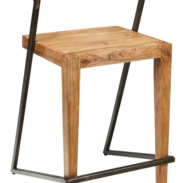Boston - High Iron and Wood Stool for wholesale by Novità Home