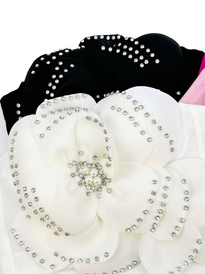 Productseeker - Wholesale Corset - Women's - VE008 Elegant Multi-Layer Beaded Floral Herringbone Bra8