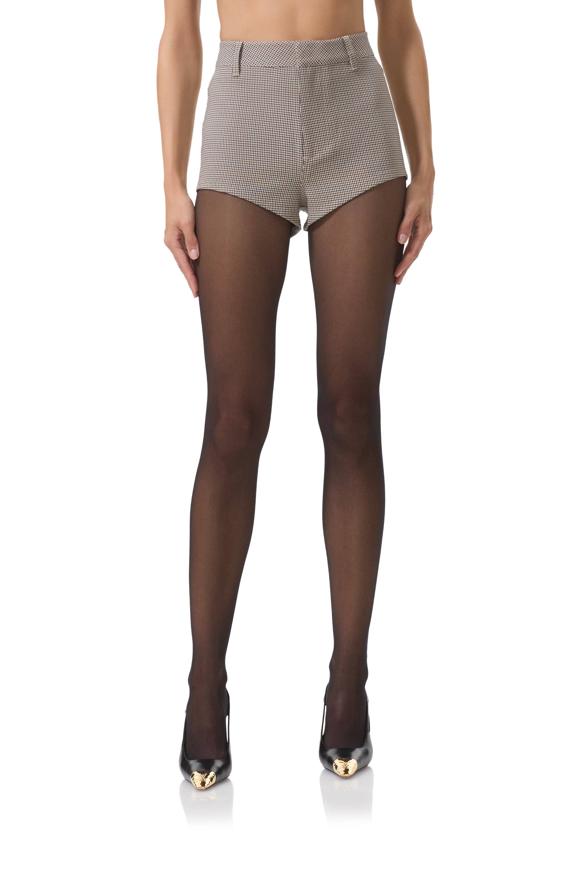 Beckham Short - Grey Houndstooth for wholesale on Faire1