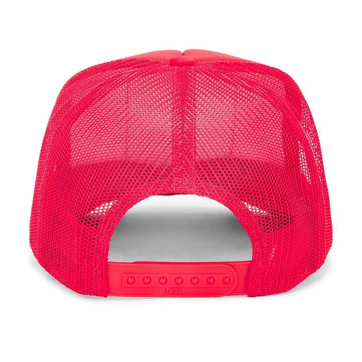 Mucho Amor Trucker Hat in Red for wholesale on Faire4