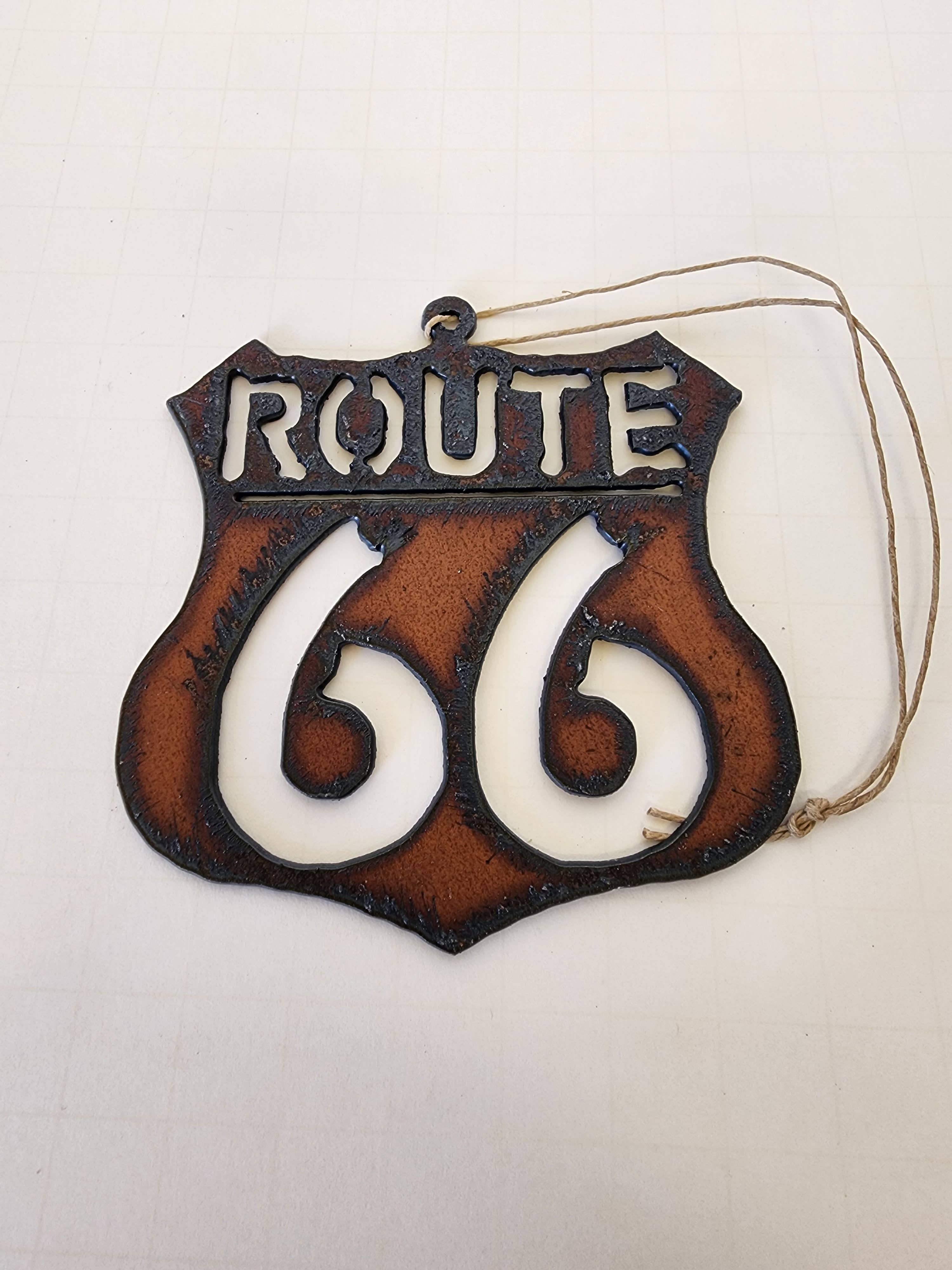 Universal Ironworks USA - Wholesale Ornament - Route 66 Ornament1