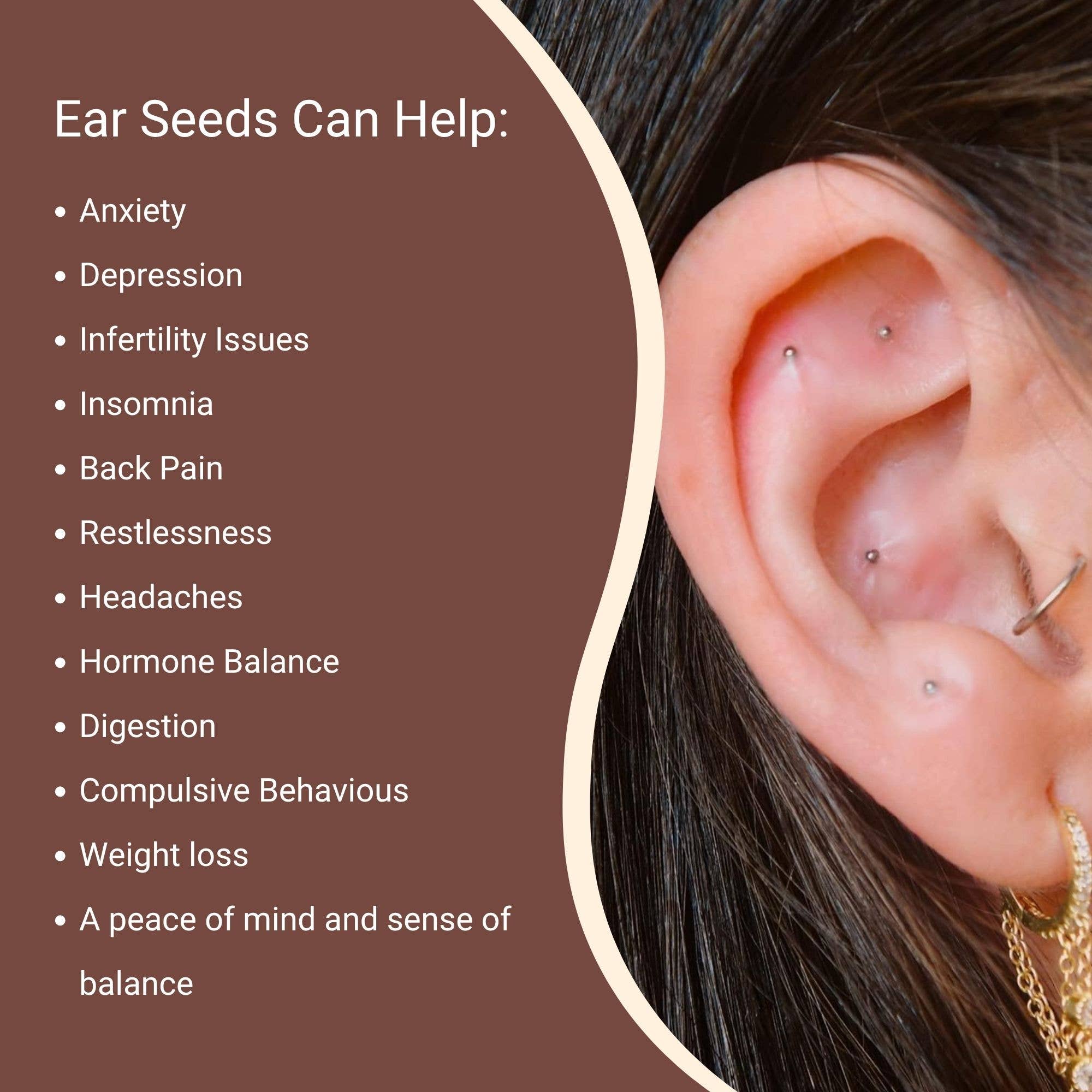 NAO Wellness - Wholesale Sieradenset - Zilveren Oorzaad Acupunctuur Kit – Ondersteuning bij Angst & Stress2