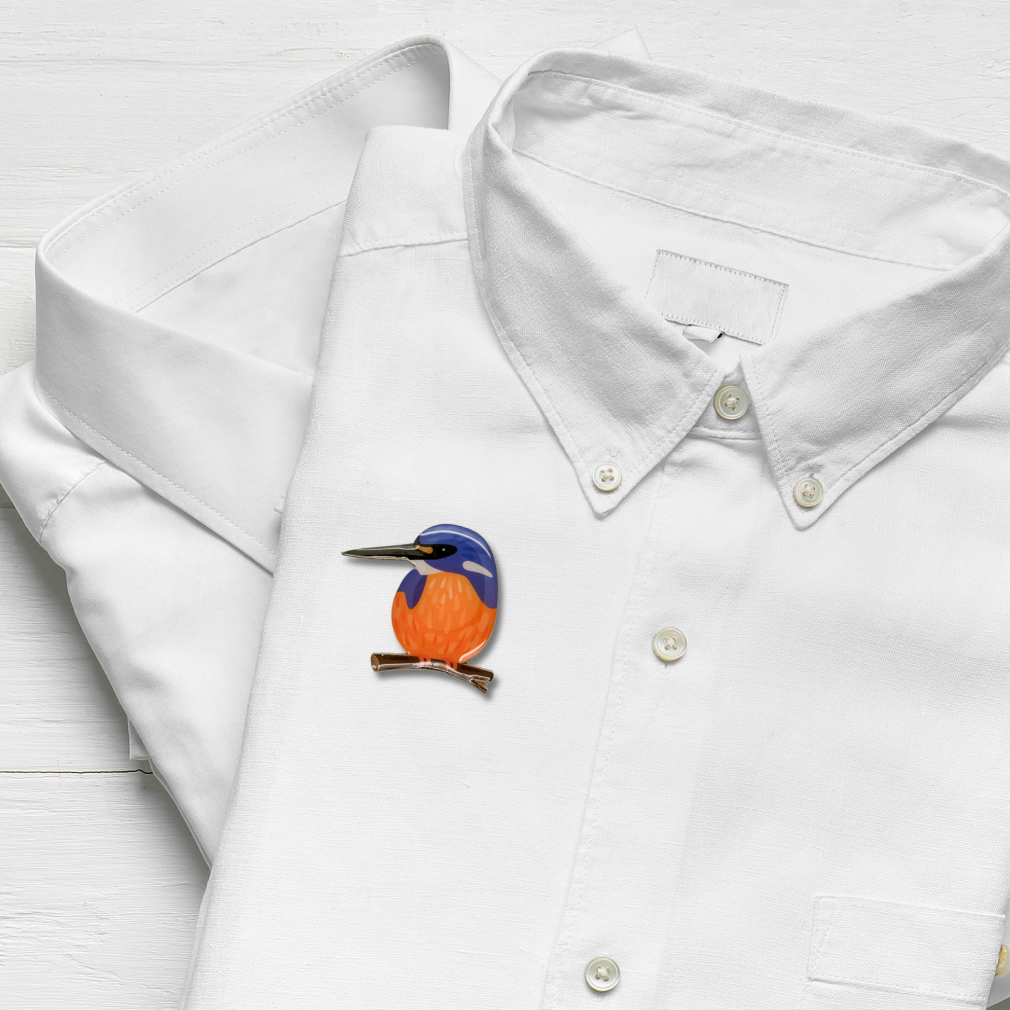 Selatan - Vendita all'ingrosso Spille - Spilla Kingfisher azzurra2