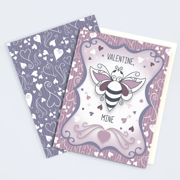 Biglietto di San Valentino "Bee Mine" per la vendita all'ingrosso da parte di B.Goods Designs