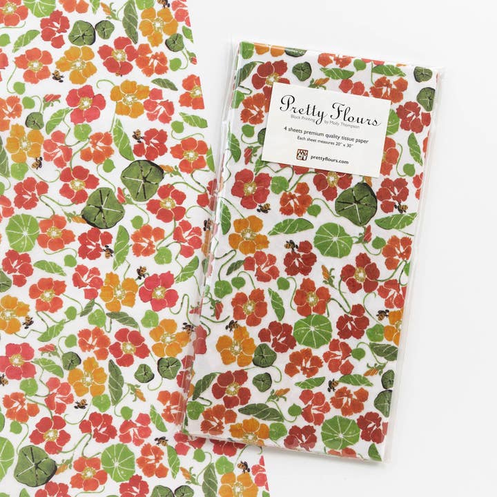 PRETTY FLOURS - Wholesale Tissue Paper - Tissue Paper - Nasturtium3