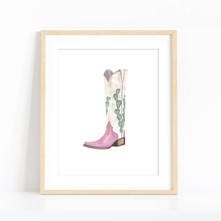 "Cowgirl Boots" for wholesale by Rachel Brown Art