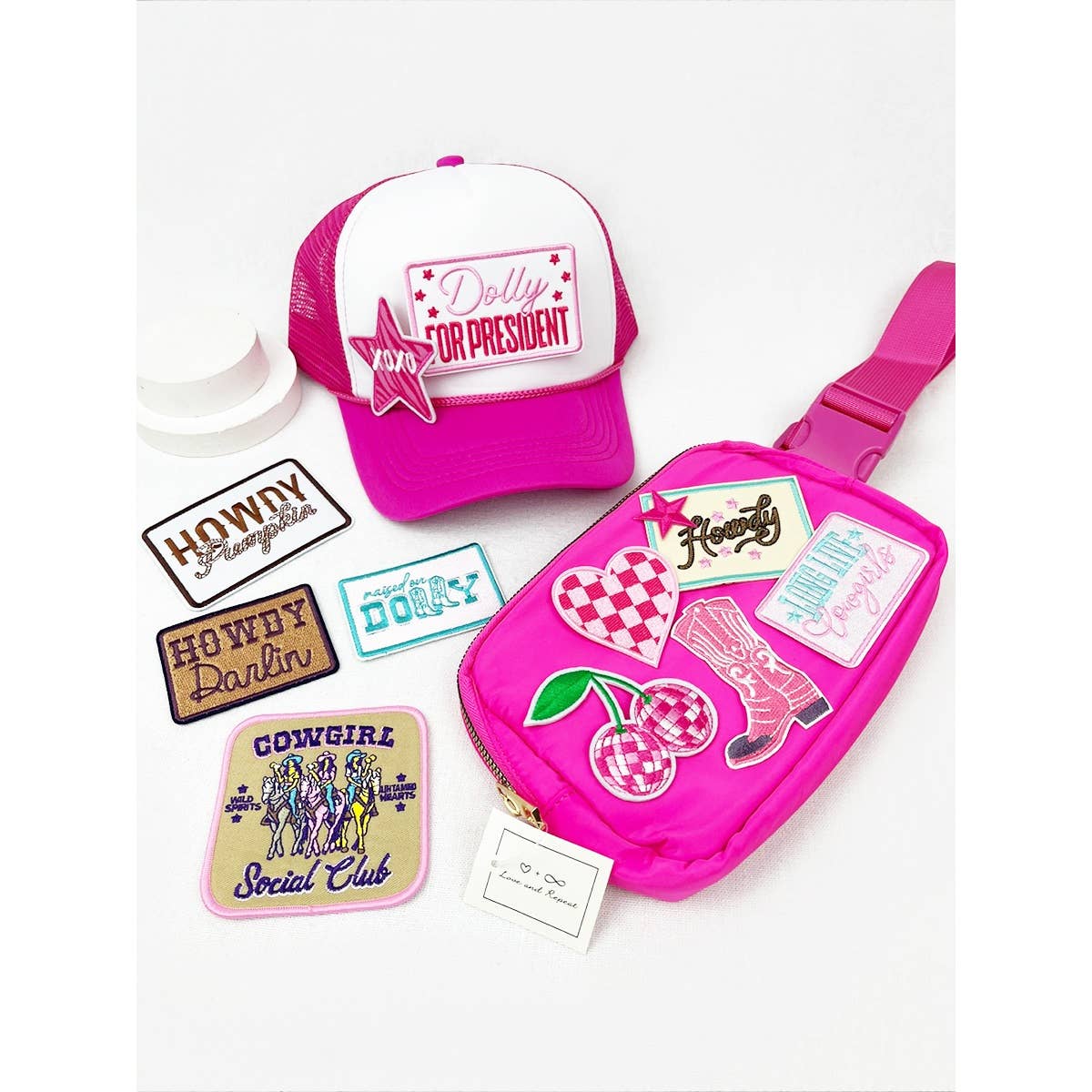 MIX COLOR COWGIRL Theme DIY Iron On Embroidered Patches for wholesale on Faire