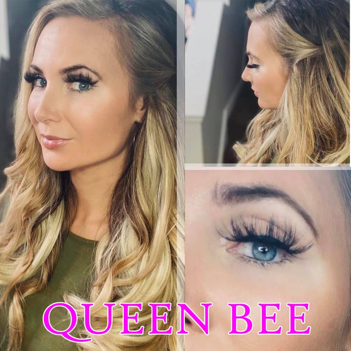 Queen Bee Boujie Bee Luxury Mink Eyelashes for wholesale by Dirty Bee