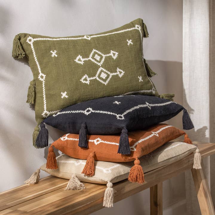 Folis Cushion Khaki for wholesale on Faire