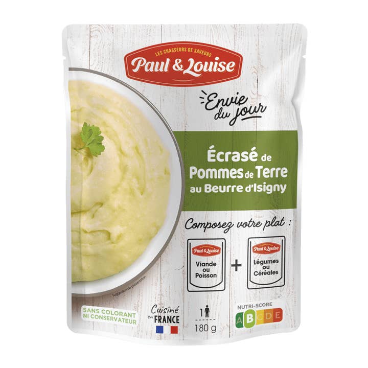 Puré de patatas con mantequilla de Isigny (180 g) para venta al por mayor de Paul & Louise