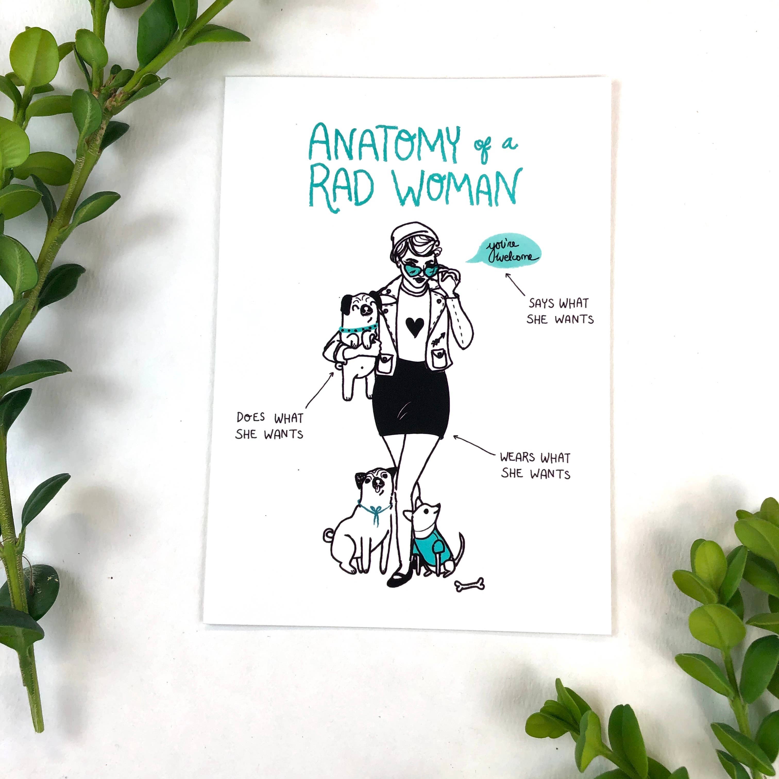 Wild Optimist - Wholesale Art Print - Anatomy of a Rad Woman Print6