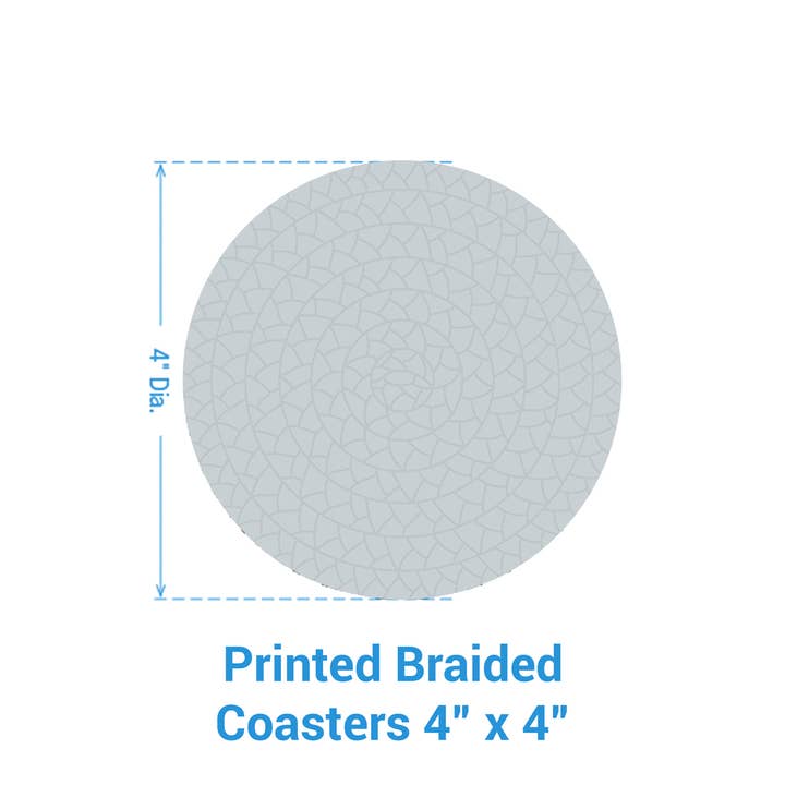 Park Designs - Wholesale Coasters - Wood Slices Print Braided Coaster Set of 43