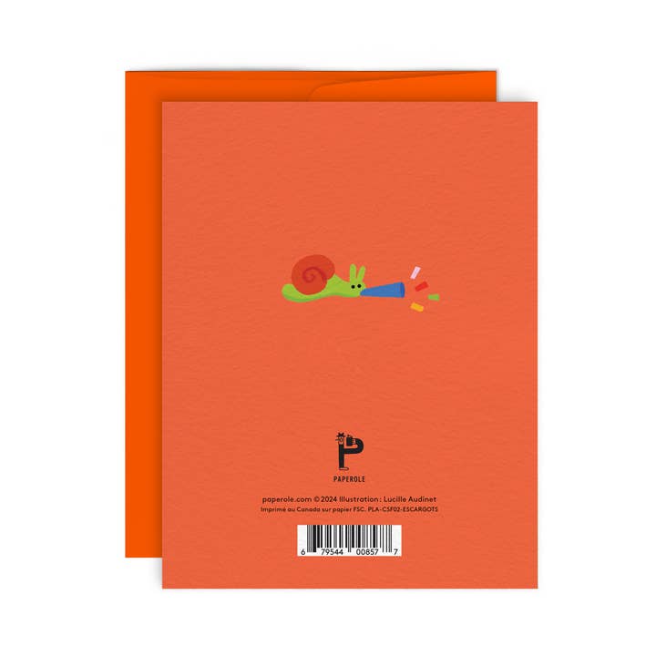 Paperole - Wholesale Birthday Card - FÊTE D’ESCARGOTS — Greeting Card1