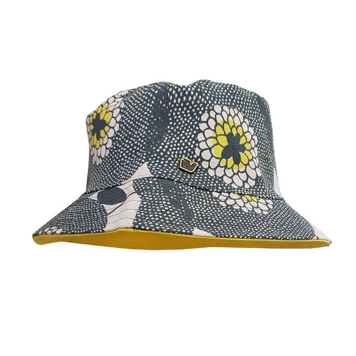 Sunhat Flower Fields Penny Black for wholesale by Skinny laMinx