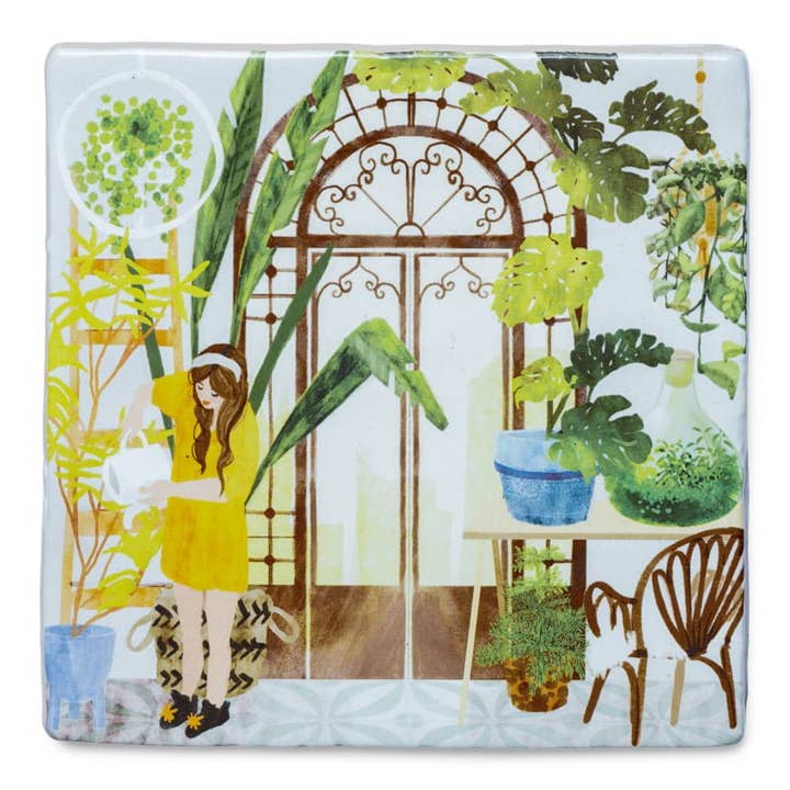 My greenery | StoryTiles art on tile for wholesale by StoryTiles