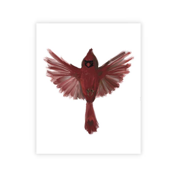 Cardinal Art Print for wholesale by The Painted Lace