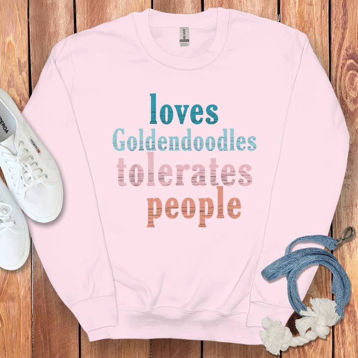Loves Goldendoodles Sweatshirt for wholesale by Puppy Jo
