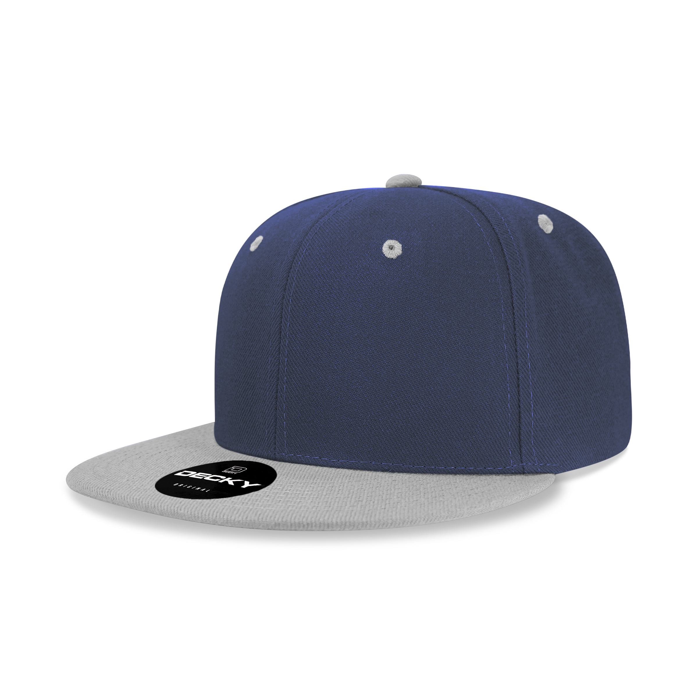 The Park Wholesale - Wholesale Flat Brim Cap - Men's - Decky 6020 - High Profile 6 Panel Snapback, Flat Bill Hat - 602056