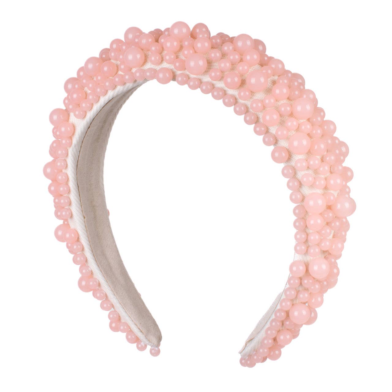 Selini New York - Wholesale Fashion Headband - Women's - Luxury Pearl Padded Headband-PHB10543