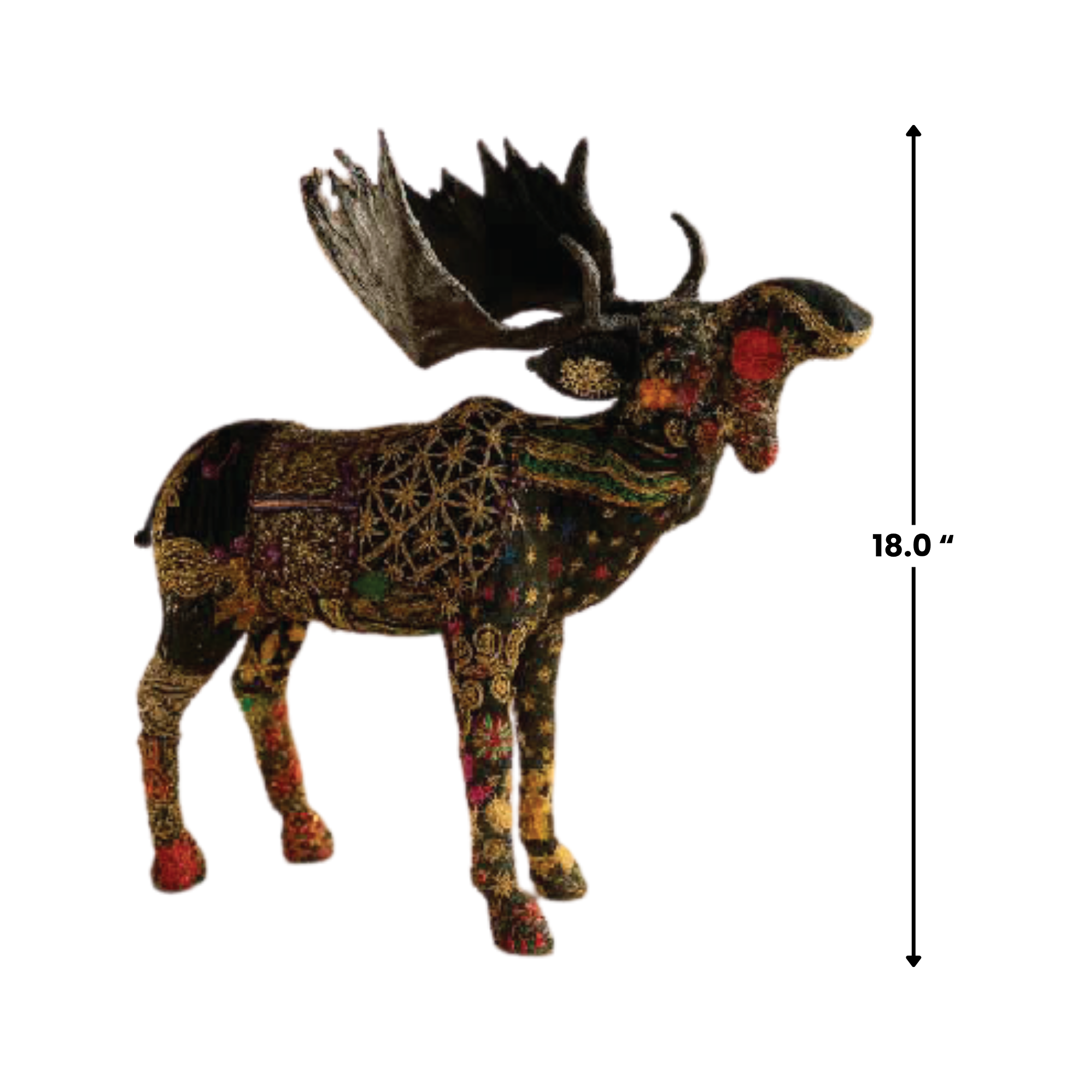 Something wild - Wholesale Decorative Figurine - Handmade Fabric Moose Statue | Soft Eco-Friendly Moose Figurine | Rustic Wildlife Home Decor Accent3