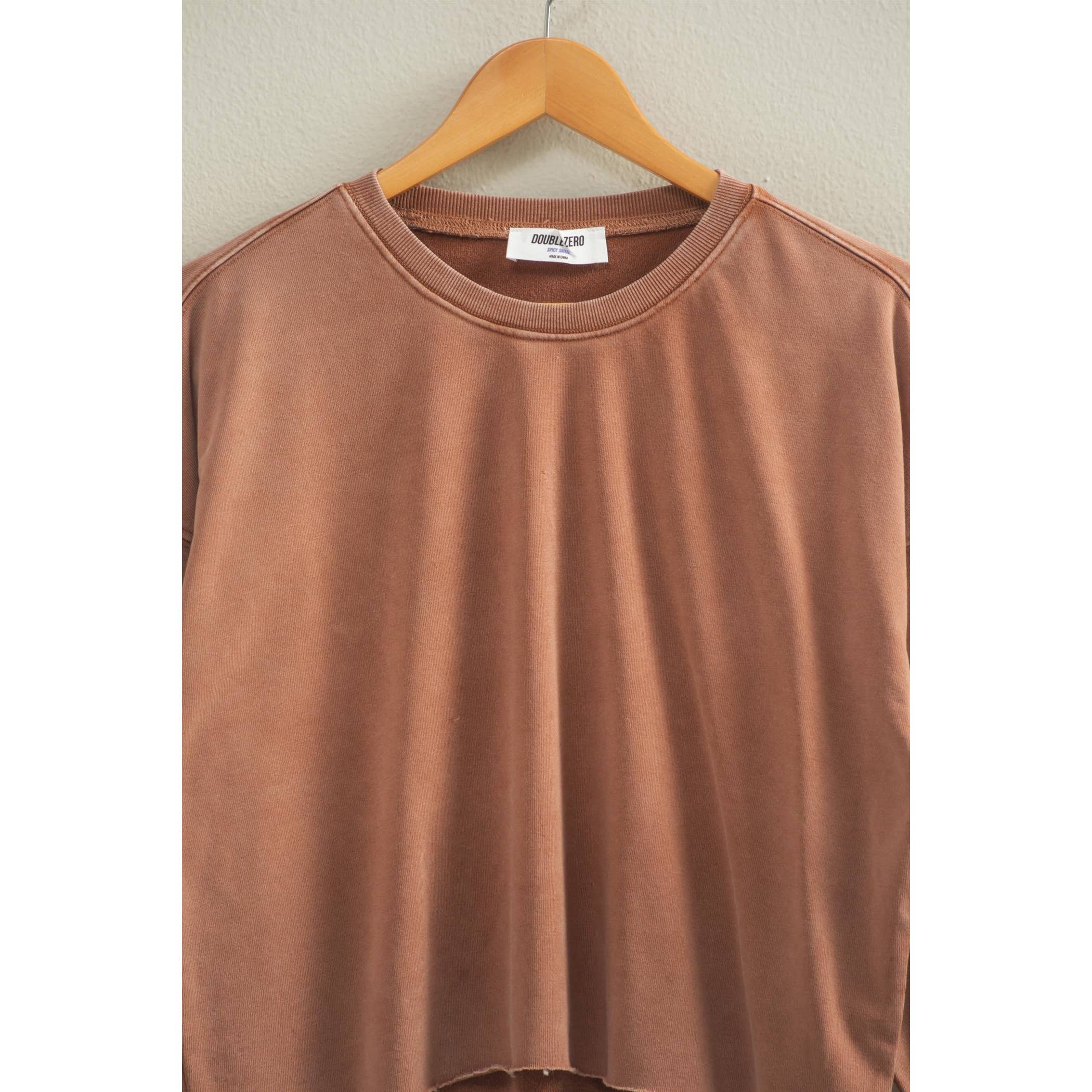 HYFVE - Wholesale Sweatshirt - Women's - Cropped Crewneck Sweatshirt With Oversized Sleeves35