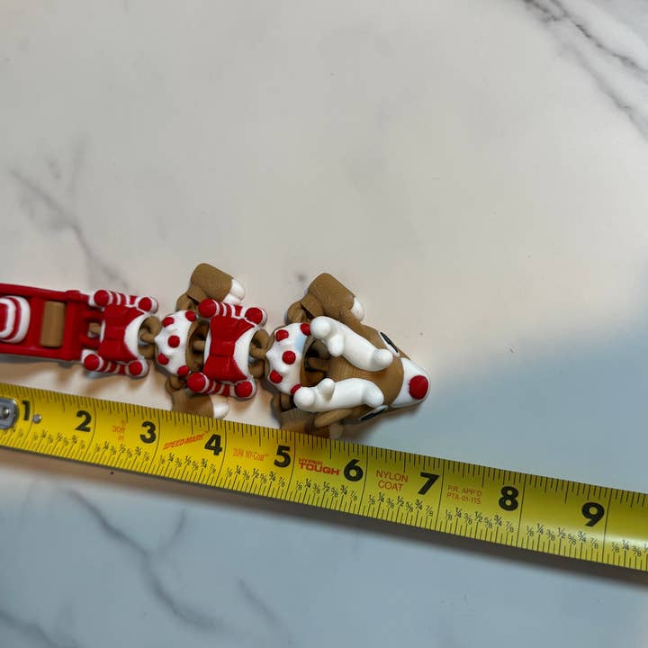 Lorianne Kol - Wholesale Fidget Toy - Kids - Red Nose Reindeer Mini Dragons (Roughly 6 Inches) • Christmas • Articulated Dragons • Flexi Dragon2