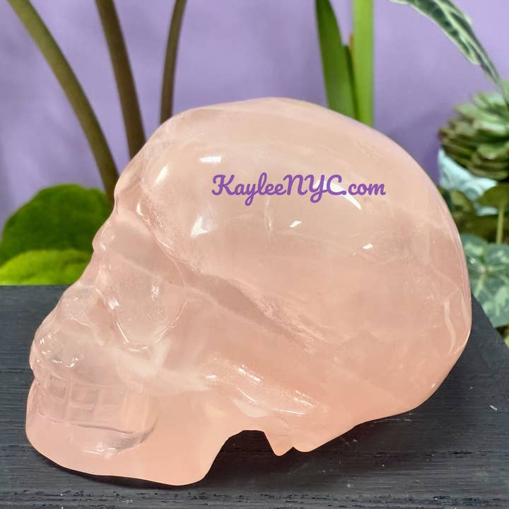 KayleeNYC - Wholesale Crystal Grid - Natural Rose Quartz Skull Crystal Healing6