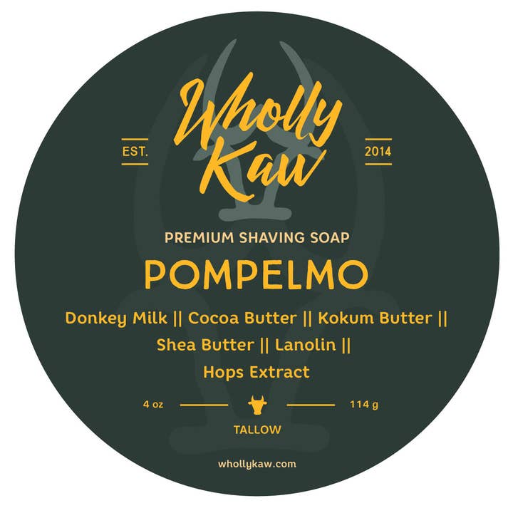 Pompelmo Shaving Soap for wholesale by WhollyKaw