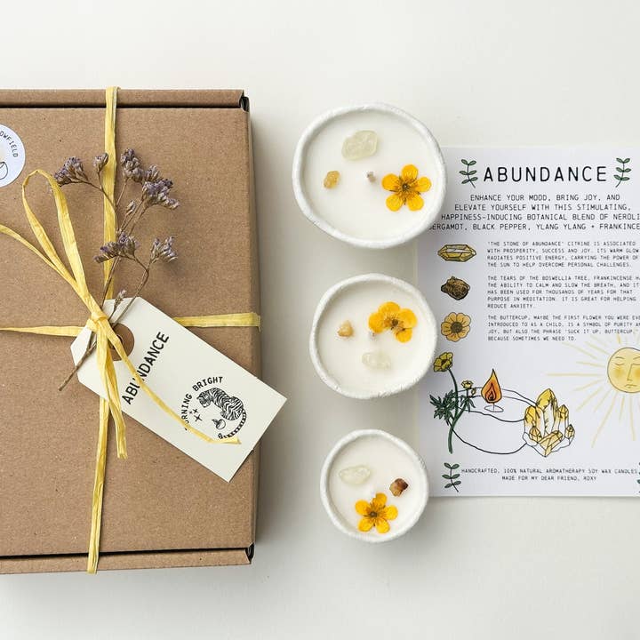 Abundance Candle Box for wholesale by Burning Bright