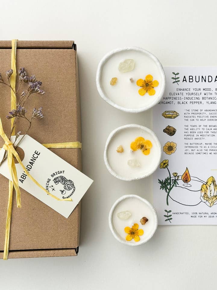 Abundance Candle Box for wholesale by Burning Bright