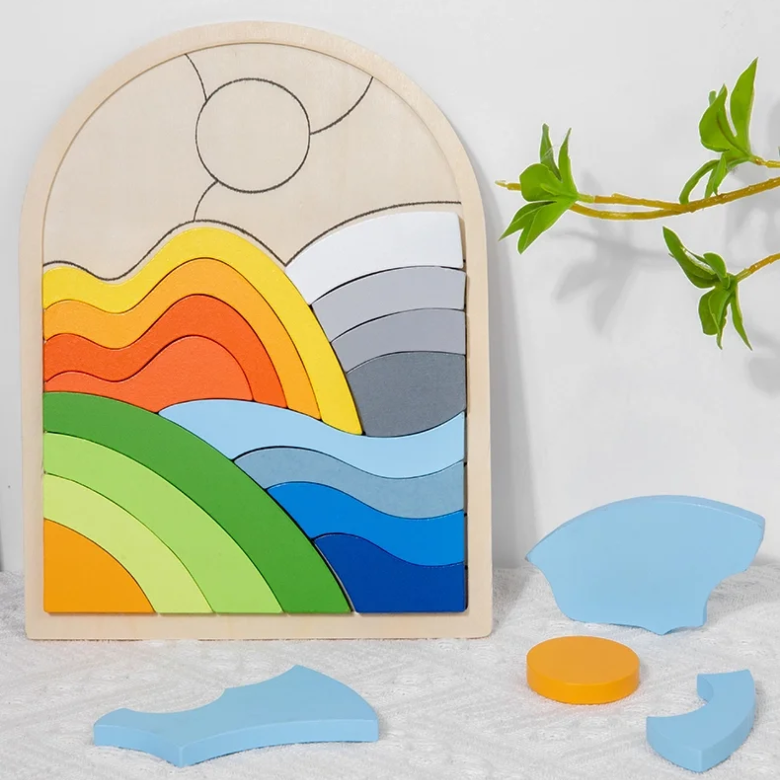 Toyarina - Wholesale Puzzle - Kids - Wooden 3D Puzzle Blocks Montessori Toy for Ages 2-61