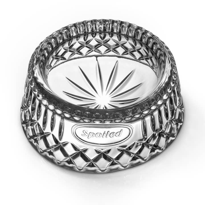 Spoiled kristallskål för hund för wholesale av Godinger
