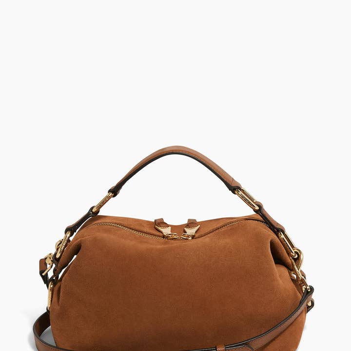Chestnut Suede Dumpling Convertible Handheld for wholesale on Faire5