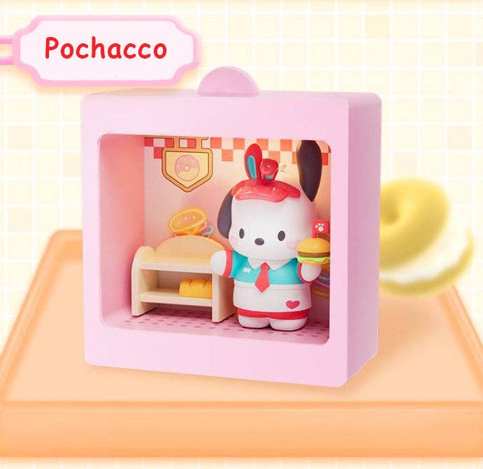 K-Wonderland - Wholesale Decorative Figurine - Sanrio Characters Light-Up Diorama Blind Box RestaurantTheme11