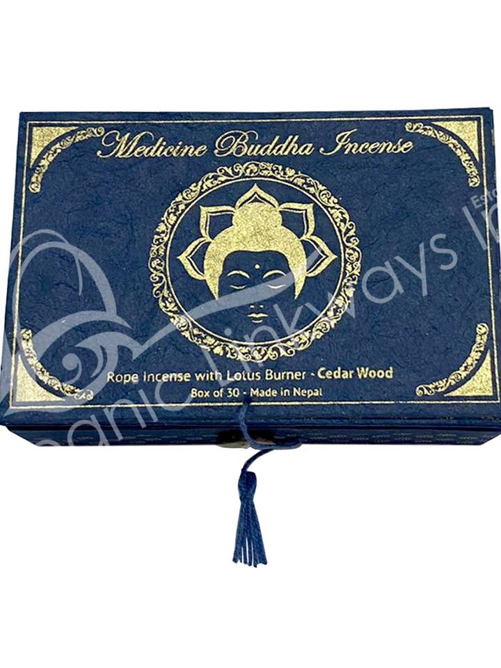 (SET)ROPE INCENSE SET - CEDARWOOD 4.5 X 3.25" for wholesale by Oceanic Linkways Inc