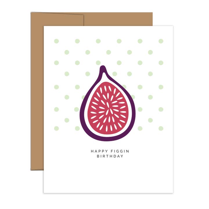 HAZELMADE® Tea Towels + Gifts - Wholesale Birthday Card - "Happy Figgin Birthday" Birthday Card | Greeting Card1
