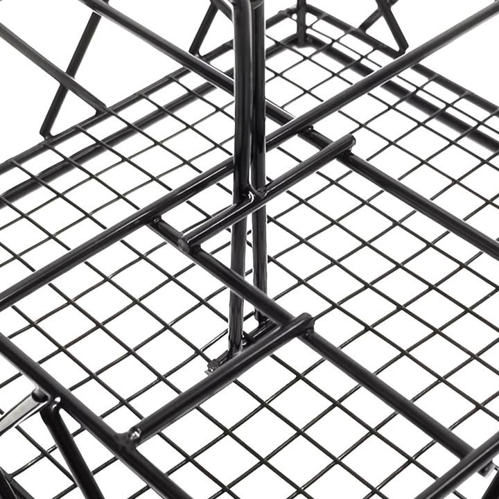 FIXTUREDISPLAYS – Großhandel Gewürz-/Dipschale – 8X8X7" Draht-Gewürzhalter Tisch-Salz-Pfeffer-Ketchup-Flaschen-Organizer 1969410